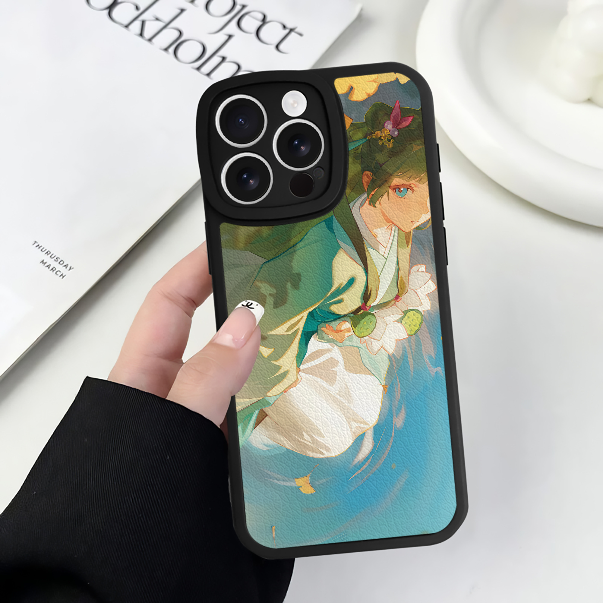 薬屋のひとりごと The Apothecary Diaries 【iPhone 16シリーズ対応】シリコンスマホケース（レザー調） 材質：シリコン